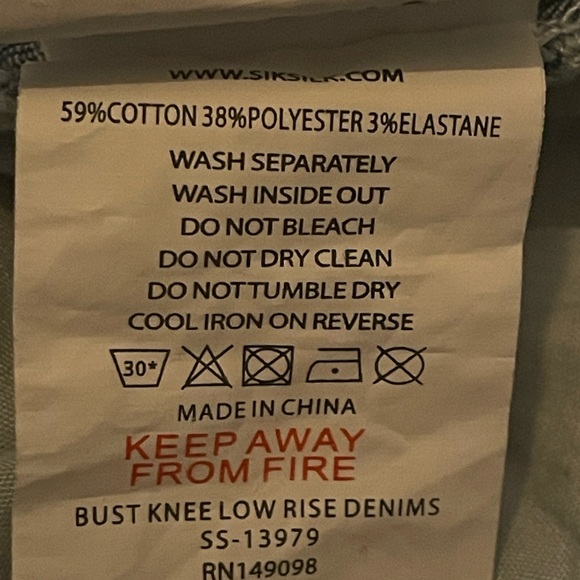 Sik Silk Distressed Follow The Movement Button Fly Jeans Size XL 34x29 - Picture 12 of 13